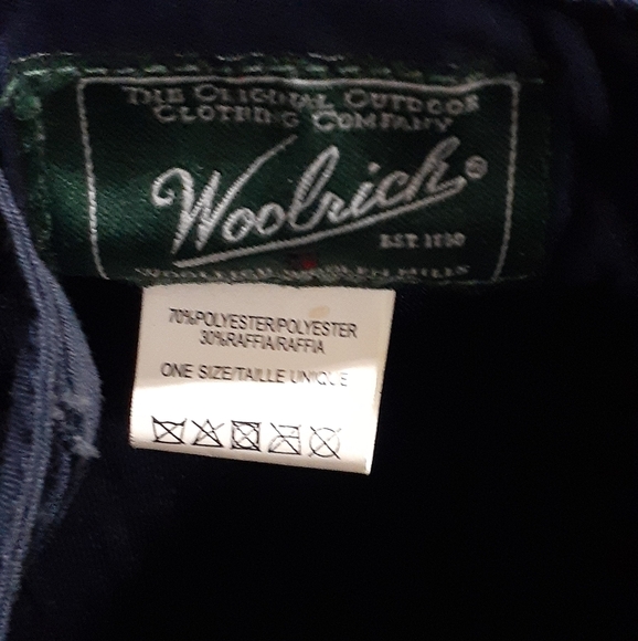 Woolrich Women's Sun Hat Blue Straw One-Size - Picture 3 of 4